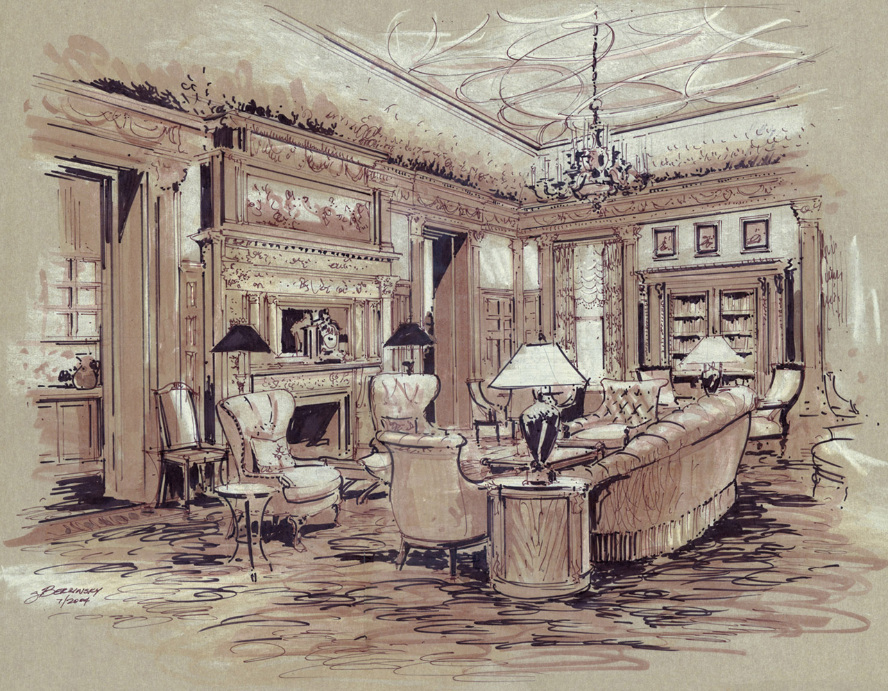 Cigar Lounge Rendering